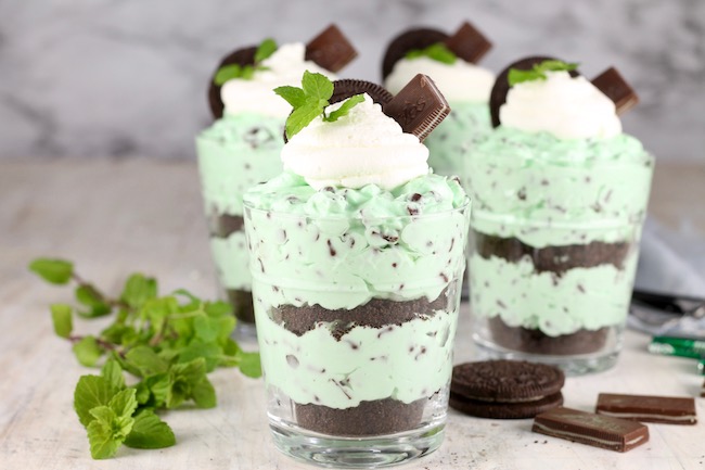 How to make oreo cheesecake parfait music credit: Mint Chocolate Chip No Bake Cheesecake Miss In The Kitchen