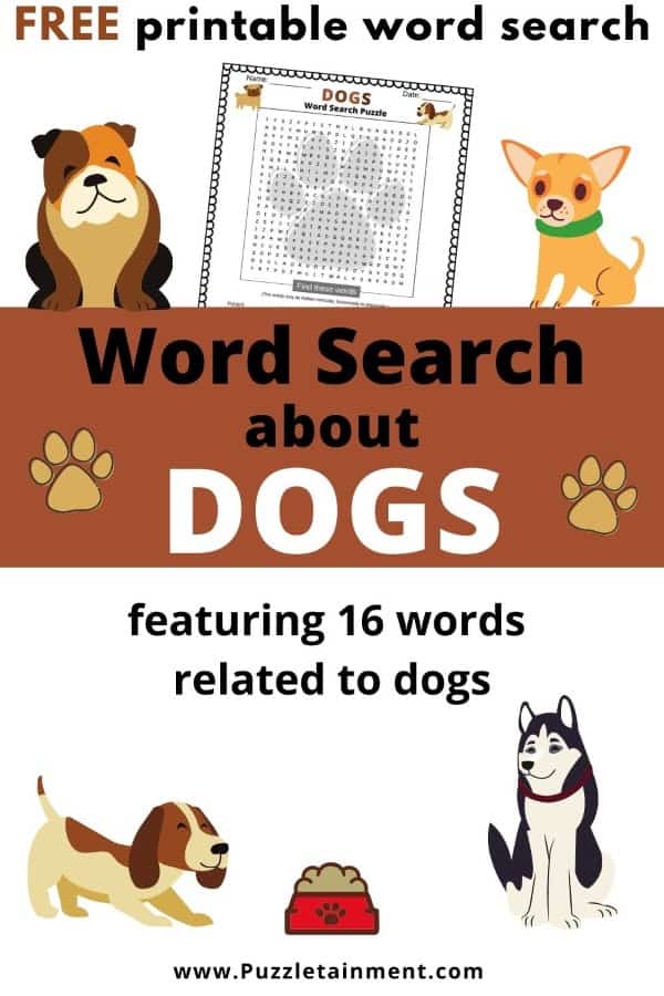 We've got lots to choose from, including easy and more difficult word search puzzles! word search about dogs fun free printable pdf puzzletainment