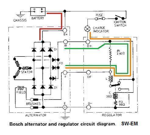 Bosch Alternator Regulator Circuit Diagram » Wiring Diagram & Schematic