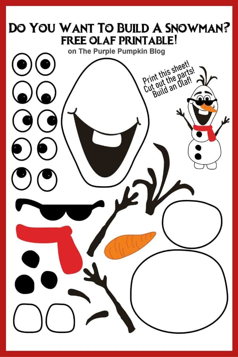 olaf coloring sheets