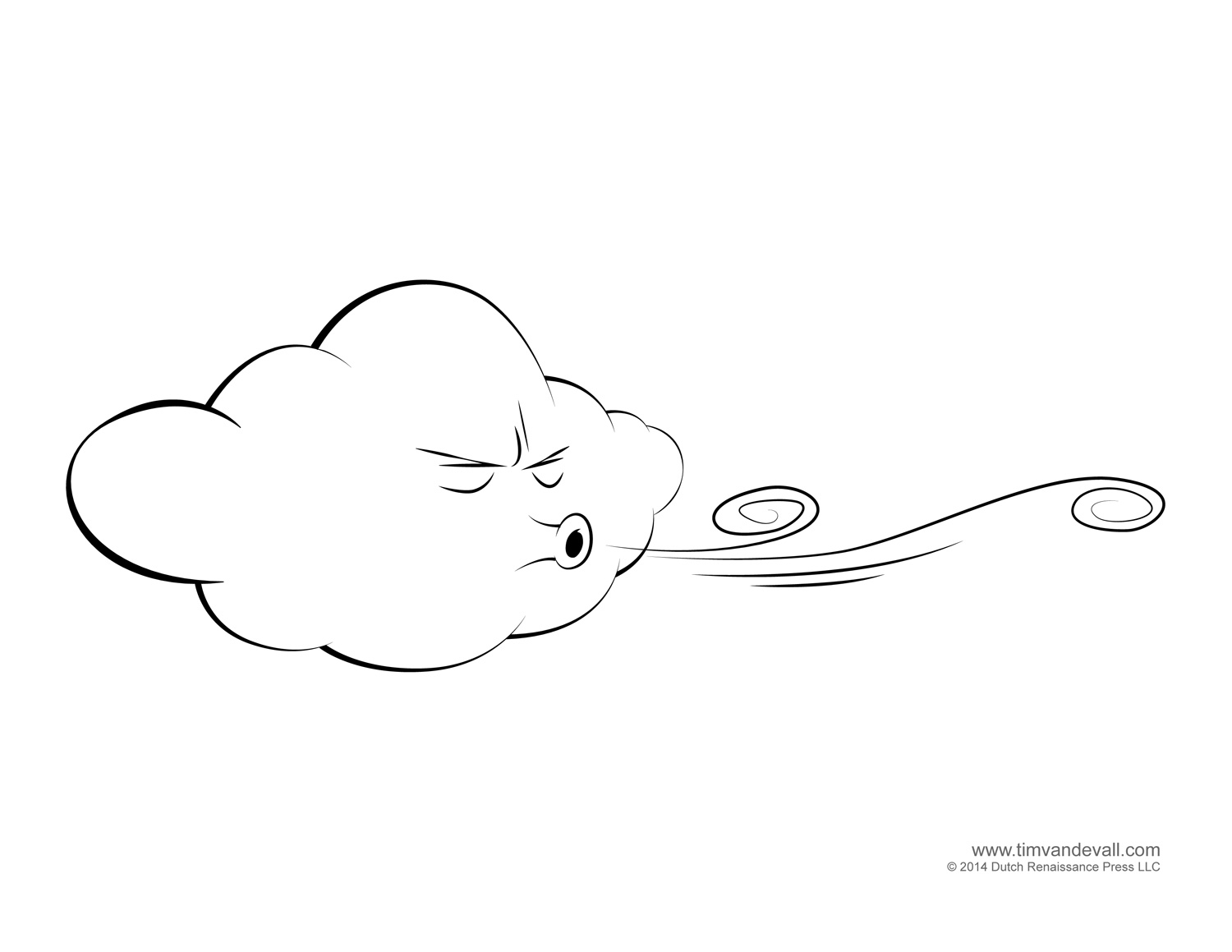 Cloud Coloring Pages for kids