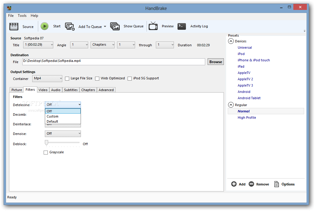 Download HandBrake 1.1.0 / 20180510 Nightly
