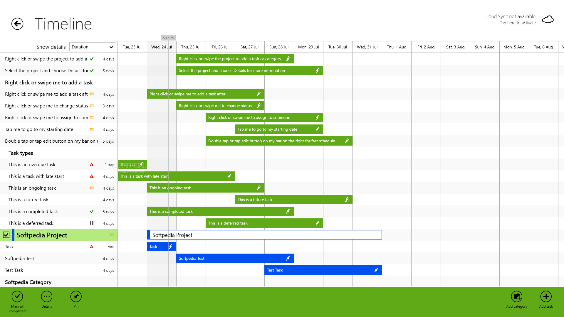 Timeline Customer Feedback for Freedcamp