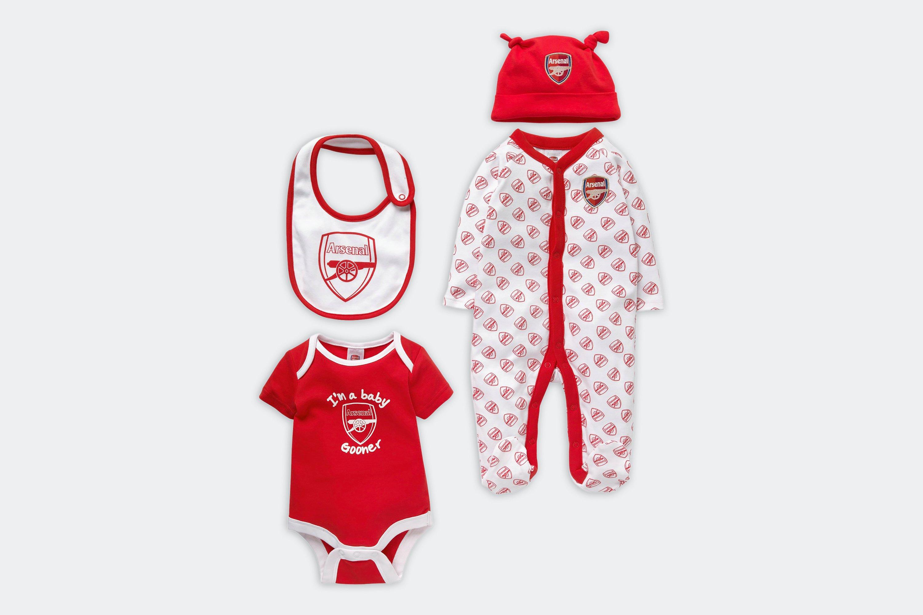 Arsenal 4 Piece Babygrow Set Official Online Store