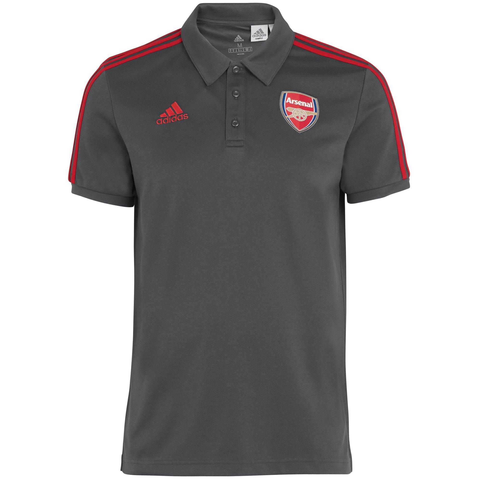 Arsenal 20/21 ID 3 Stripe Polo Shirt Official Online Store