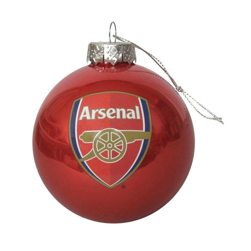 Arsenal Christmas Stocking Arsenal 2 Pack of Christmas Baubles Homeware By Product Gifts