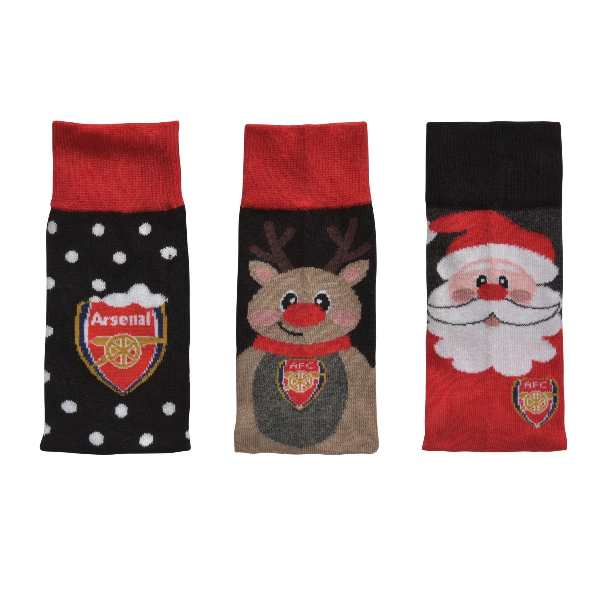 Arsenal Christmas Stocking Arsenal Mens Christmas 3pk Socks Official Online Store