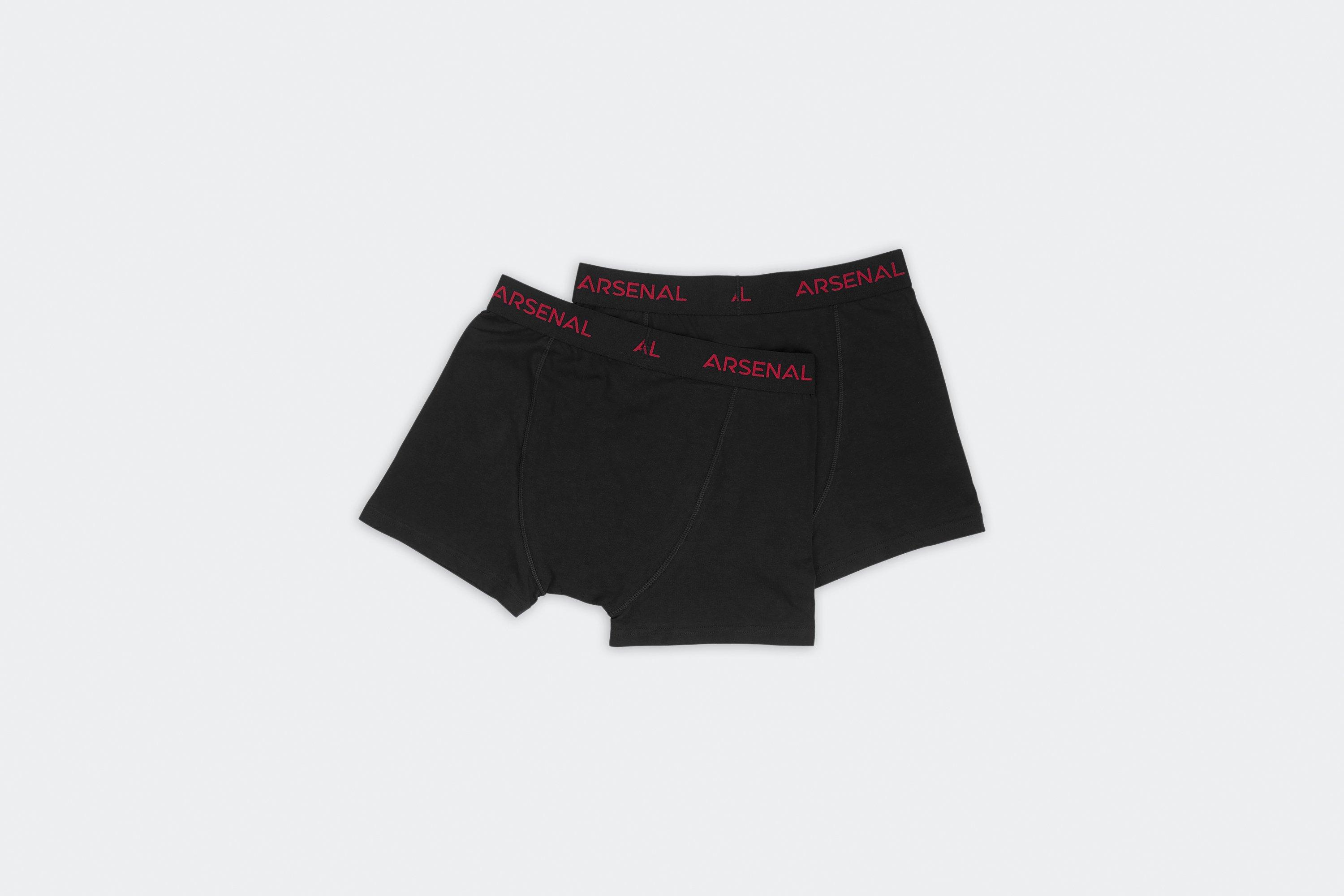 Arsenal 2 Pack Jersey Boxer Shorts Official Online Store