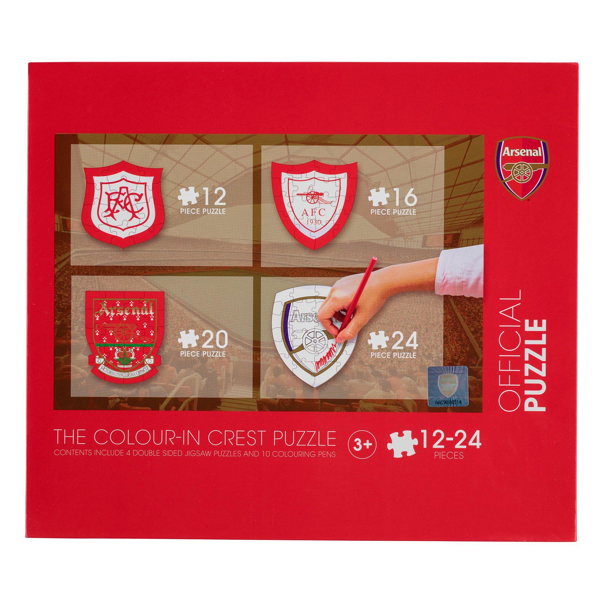 Arsenal ColourIn Crest Puzzle Set Official Online Store