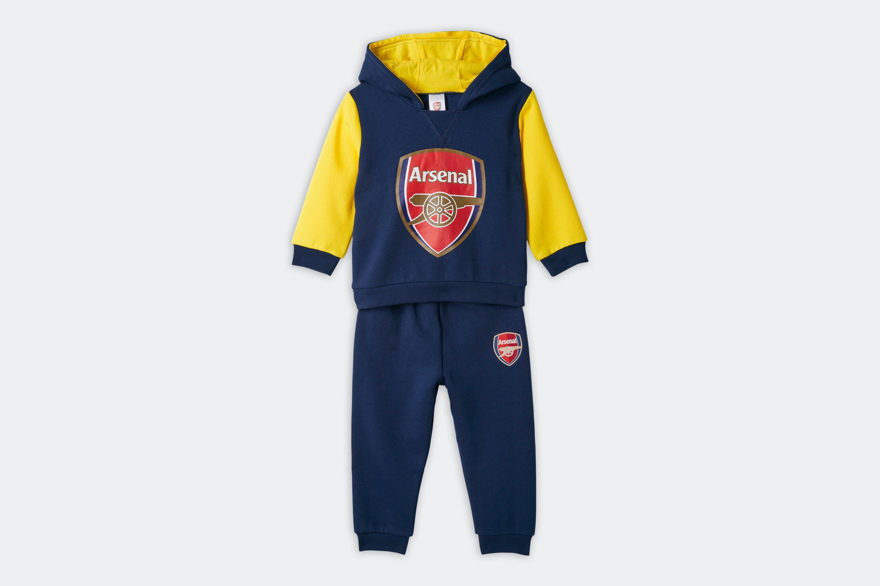 Arsenal Baby Navy Crest Hoodie Tracksuit Official Online Store