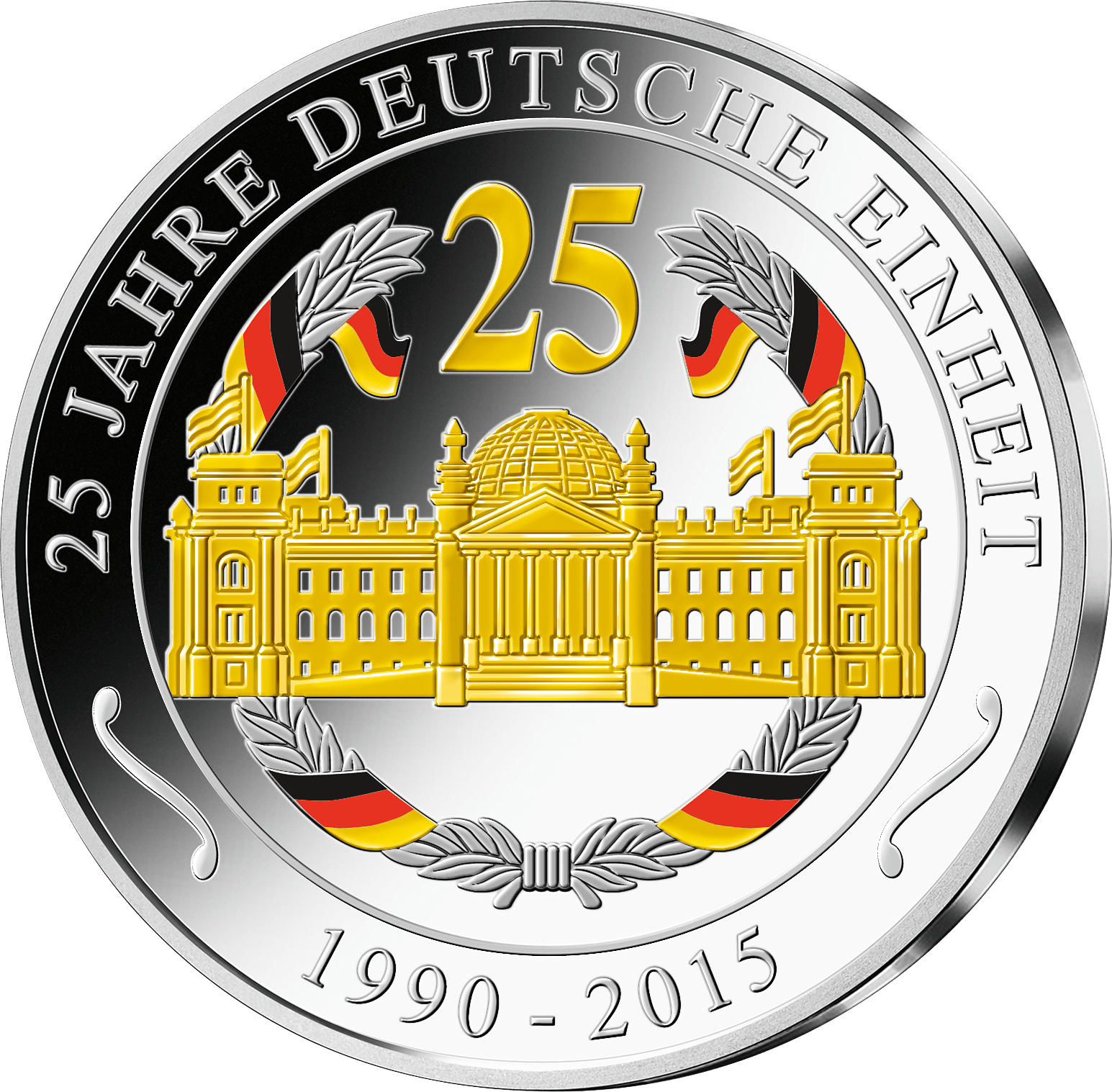 Silberprägungen "25 Jahre Deutsche Einheit" MDM Deutsche Münze