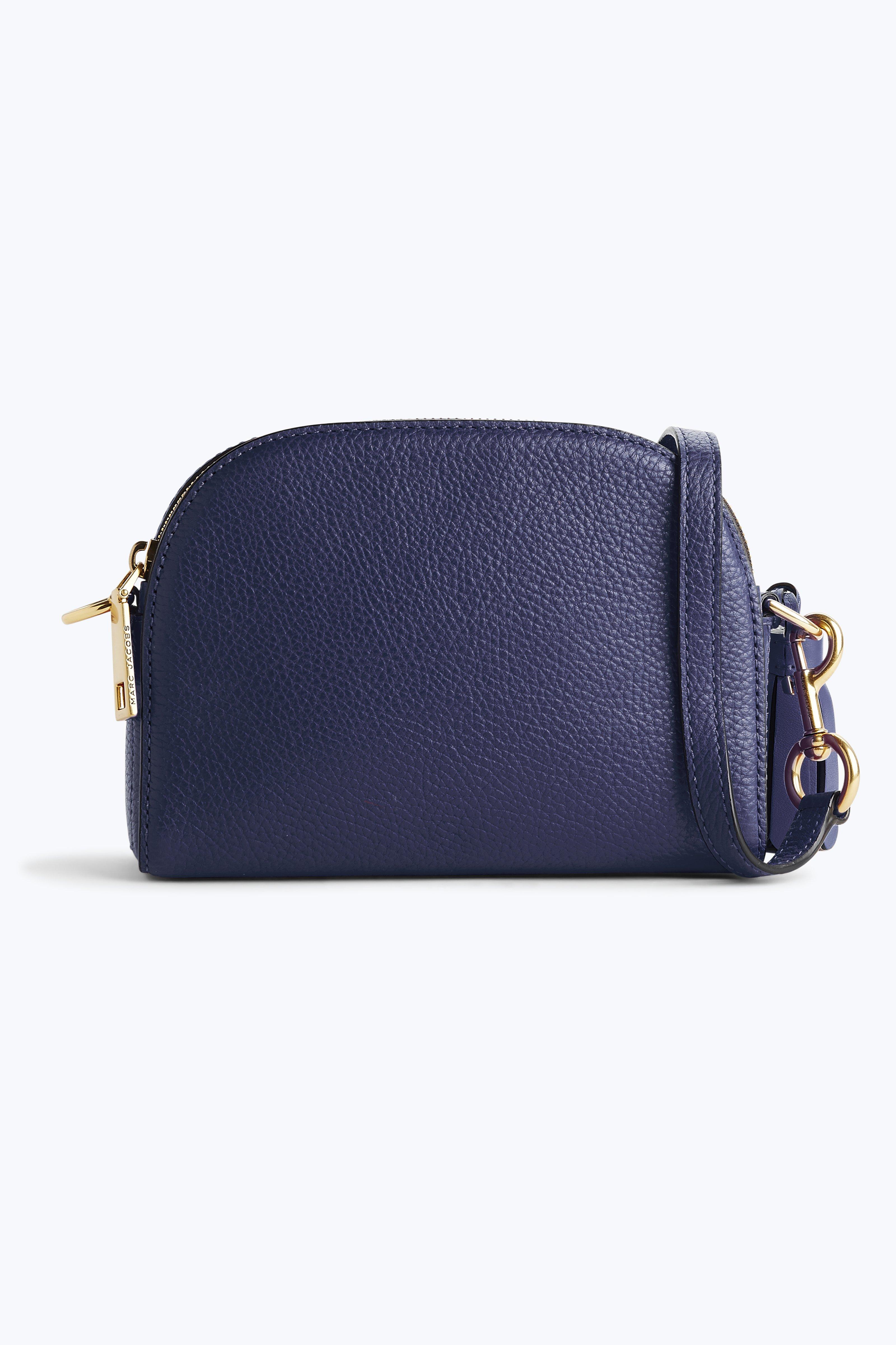 MARC JACOBS SHUTTER SMALL LEATHER CAMERA BAG, MIDNIGHT BLUE ModeSens