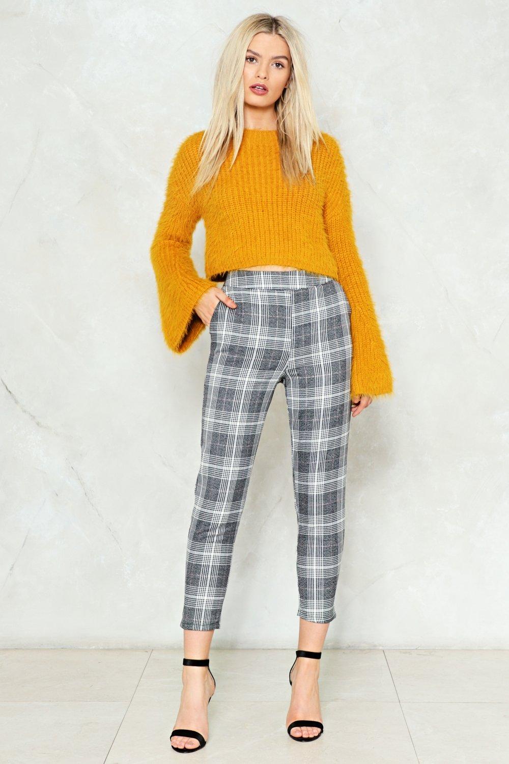 On Your Mark Plaid Pants Shop Clothes At Nasty Gal