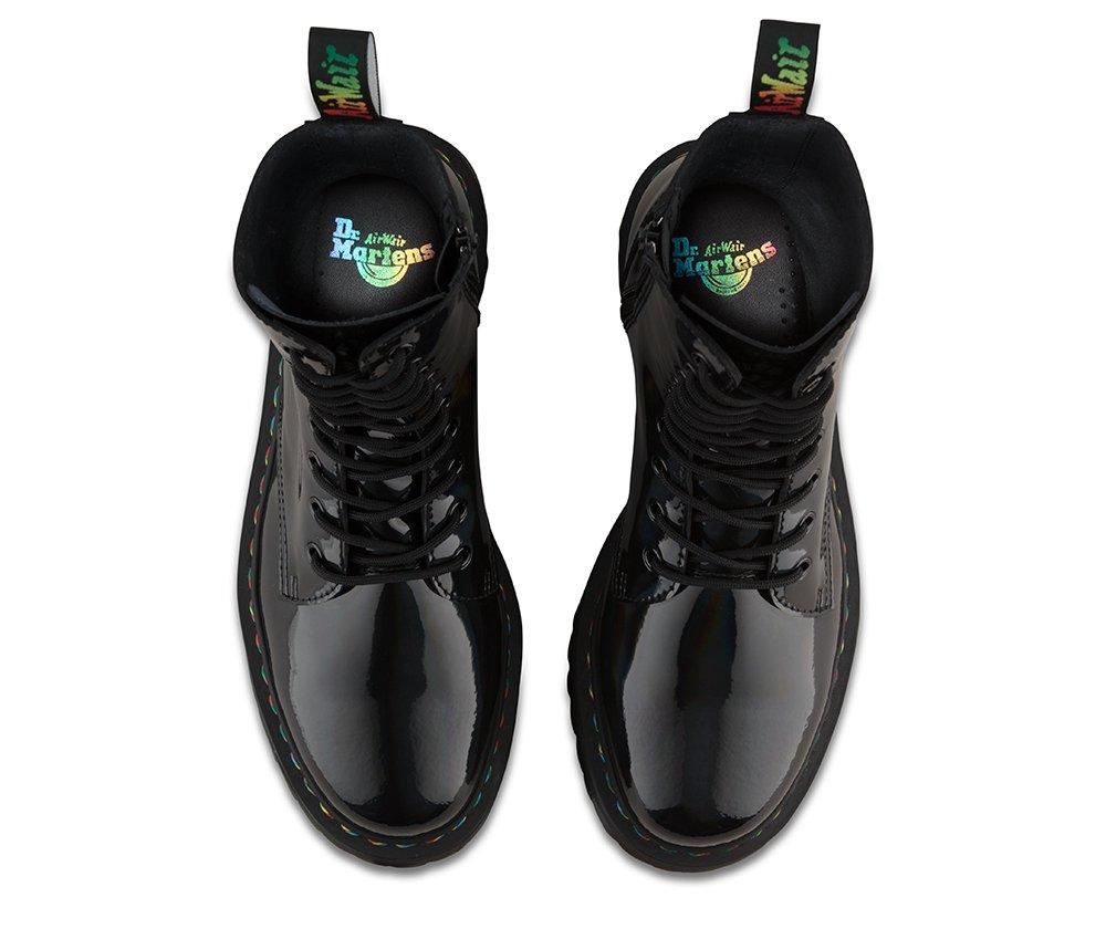JADON HI RAINBOW PATENT Men's Boots Dr. Martens Official