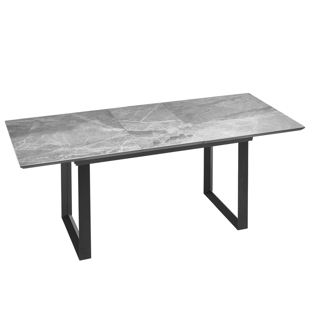 Teno Ceramic Marble Extending 68 Seater Dining Table Grey dwell