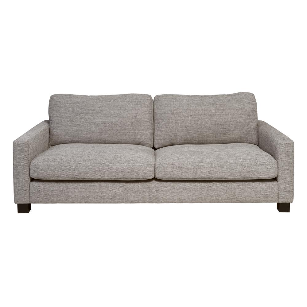 Monaco Three Seater Sofa Grey Fabric dwell