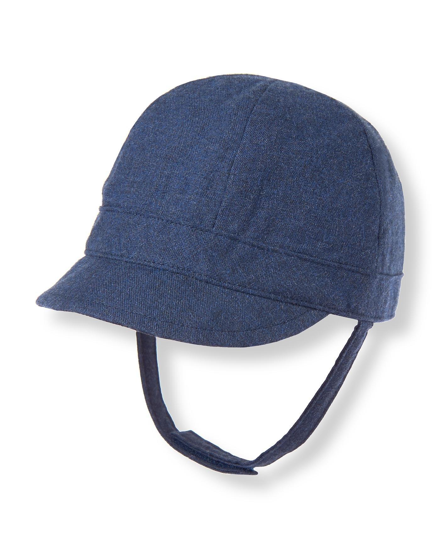 Baby Boy Navy Twill Cap at JanieandJack
