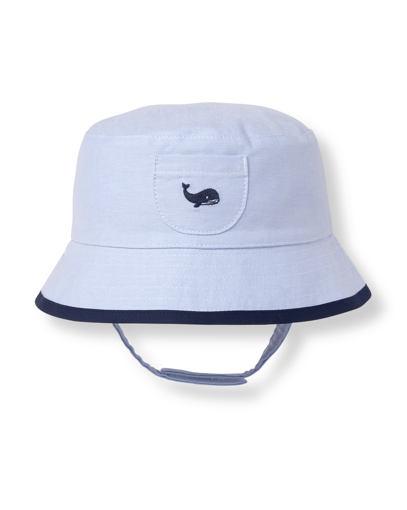 Baby Boy Sunwashed Blue Reversible Bucket Hat at JanieandJack