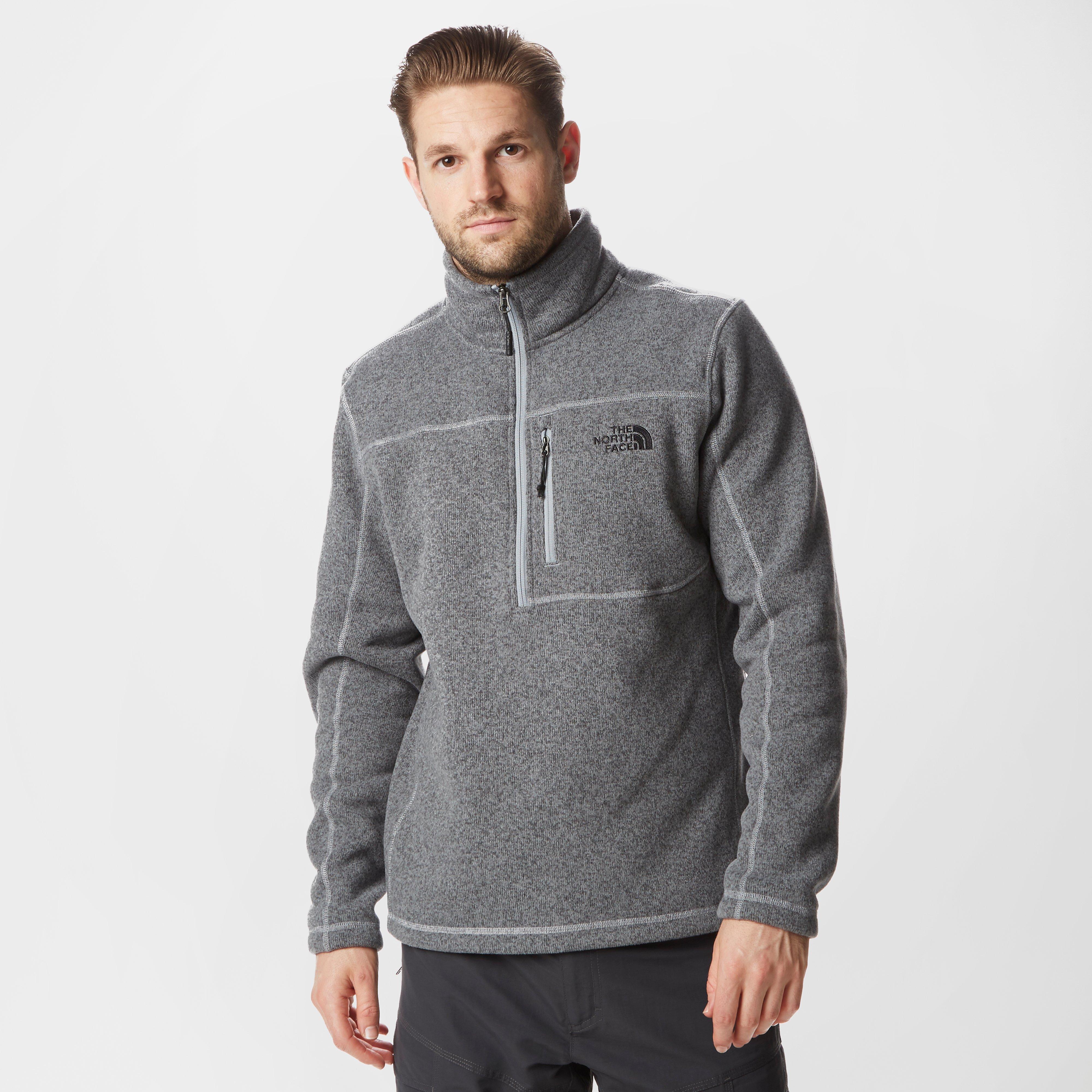 The North Face Men's Gordon Lyons QuarterZip Fleece Dark Grey, Dark
