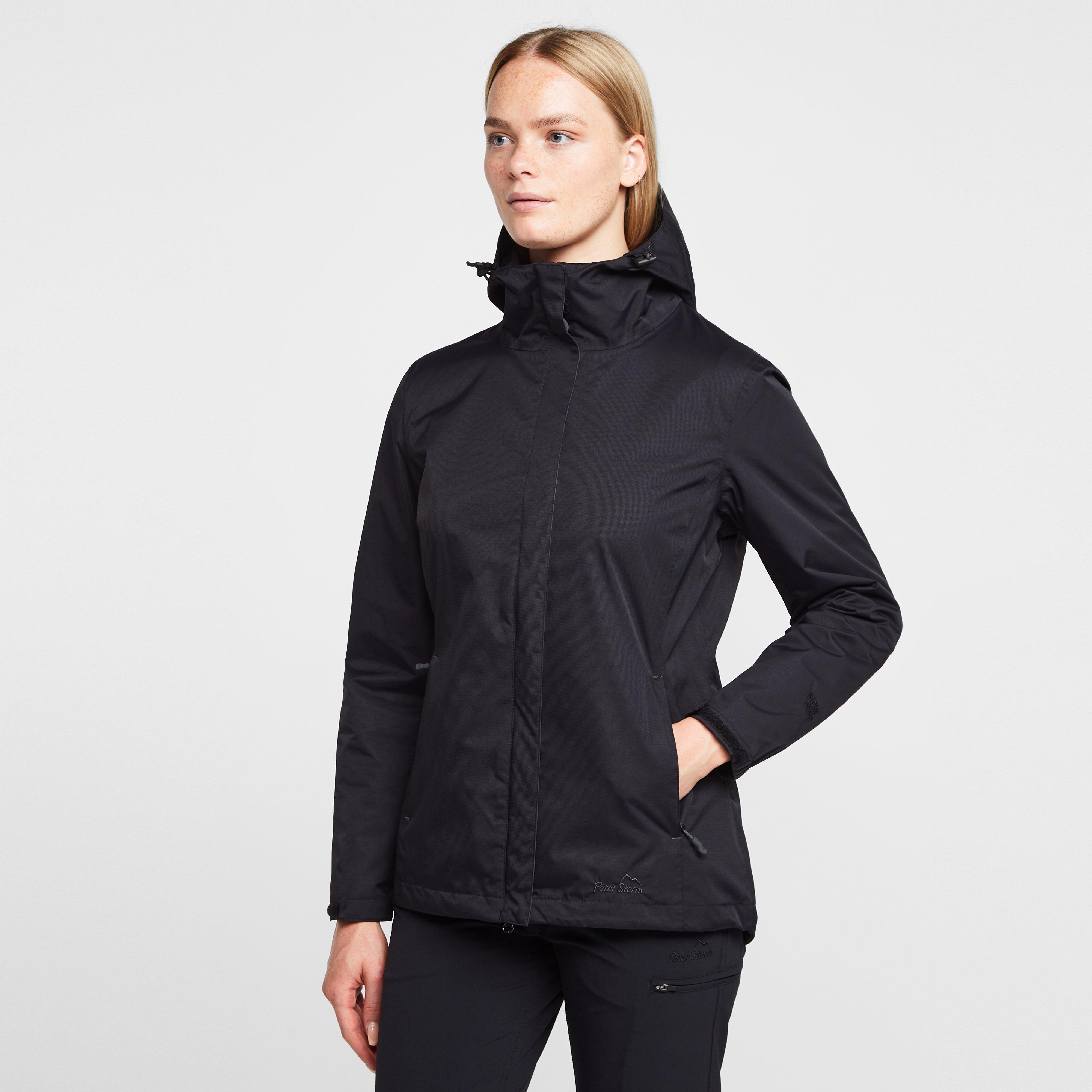 Best Price Peter Storm Women's Storm Waterproof Jacket Black, Black