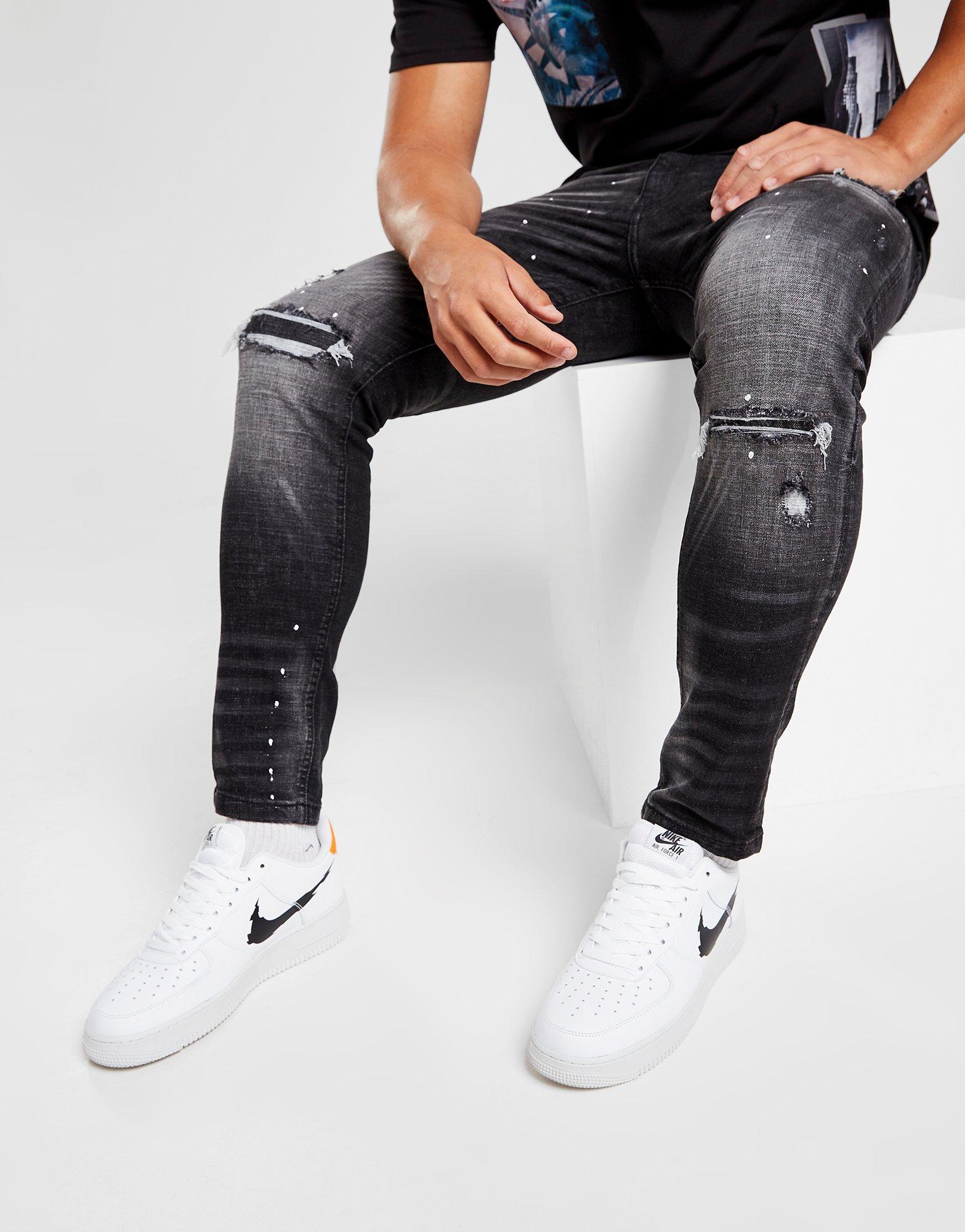 SUPPLY & DEMAND SPODNIE ONYX DENIM BLK SUPTM16305 kolor Czarny Męskie