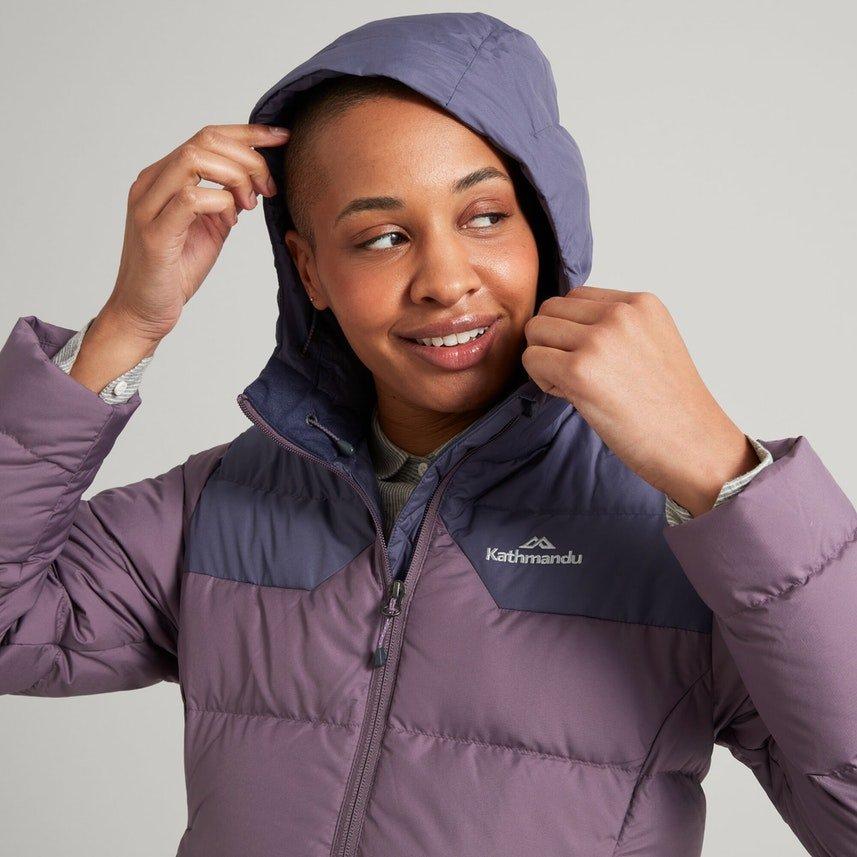 Women's Kathmandu Epiq Hooded Down Jacket Heavy Insulation Jackets Tiso UK