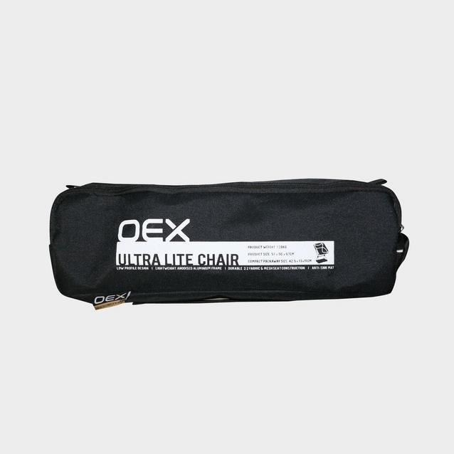 OEX UltraLite Chair Black Camping Tiso UK