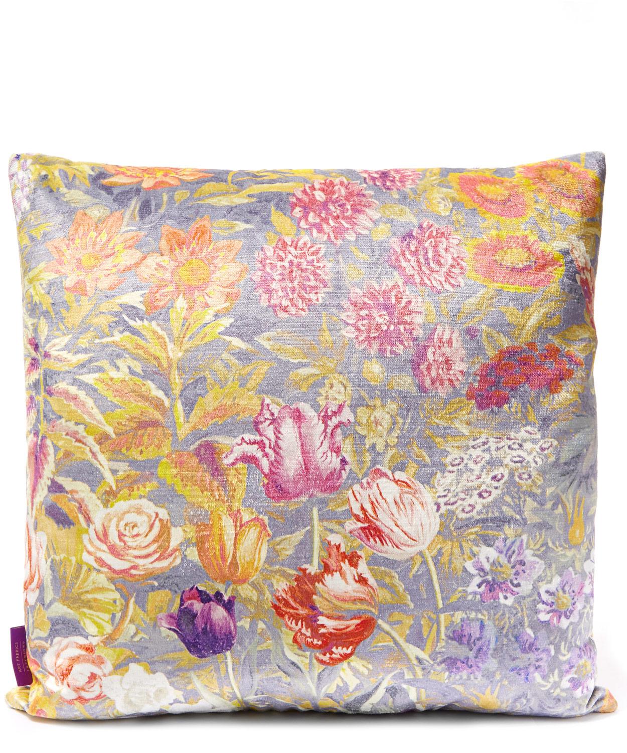 Gail's Garden in Dusk Vintage Velvet Cushion Liberty London