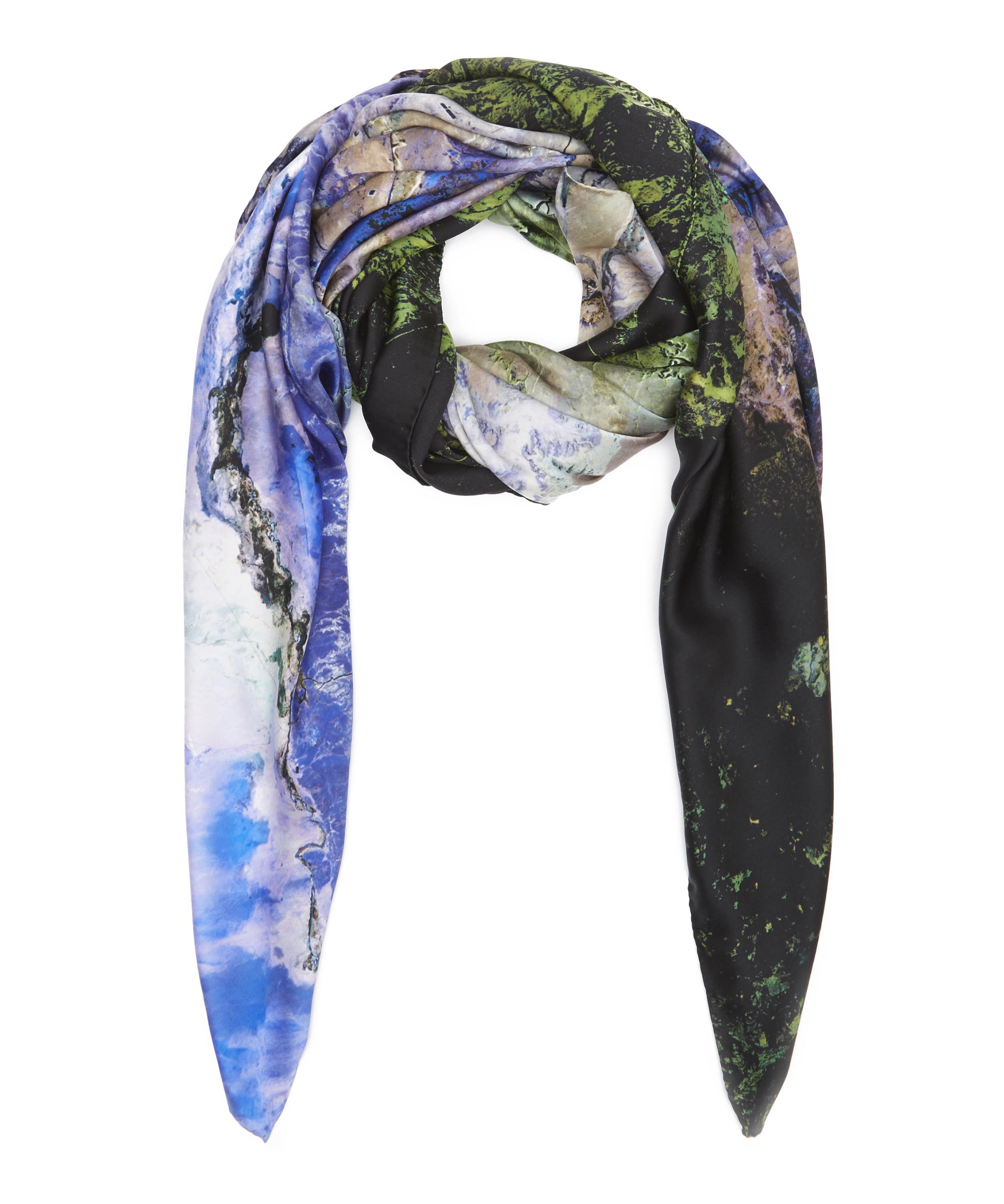 North America Silk Satin Scarf Liberty London