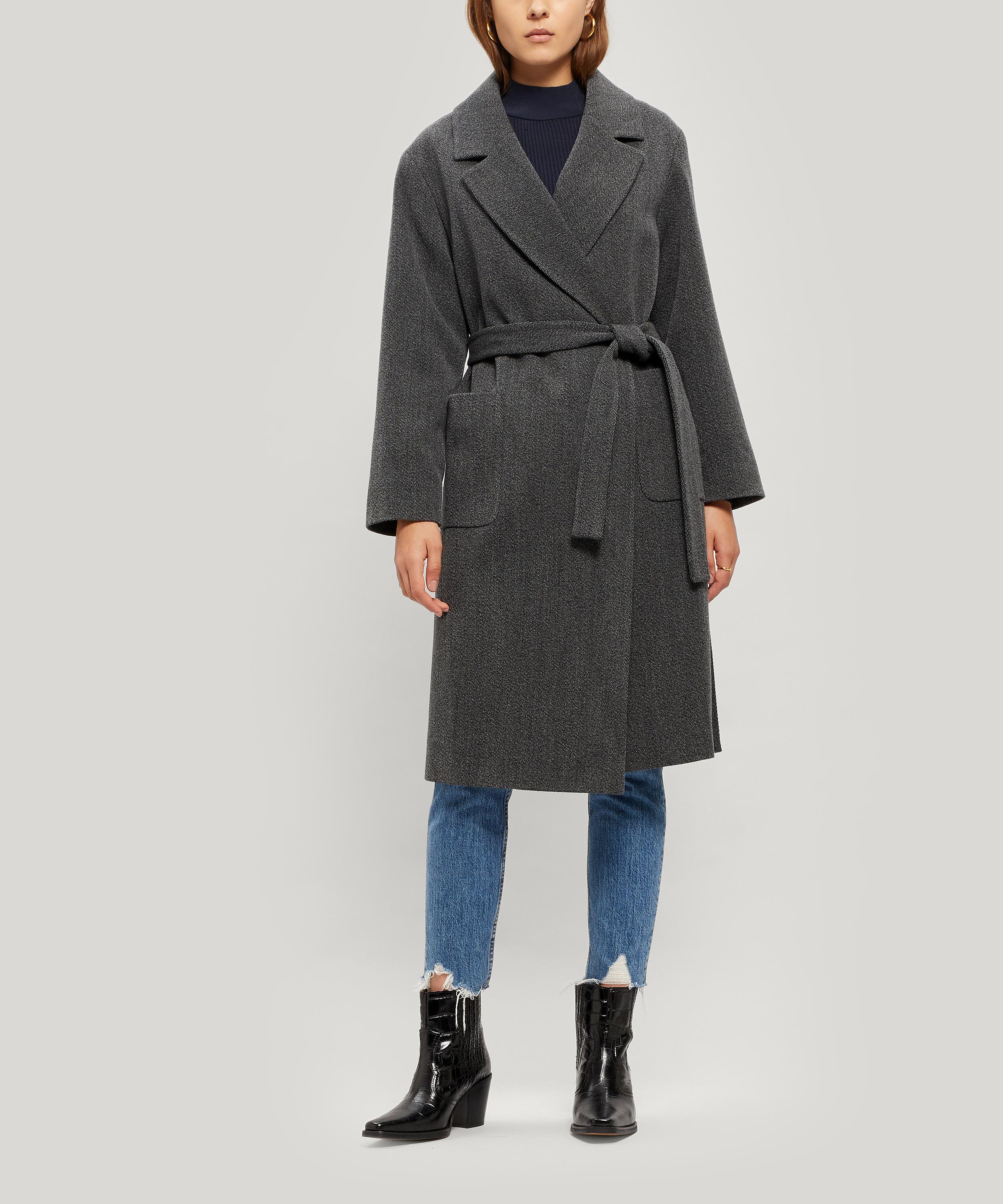 Folk Melange Robe Coat In Grey ModeSens