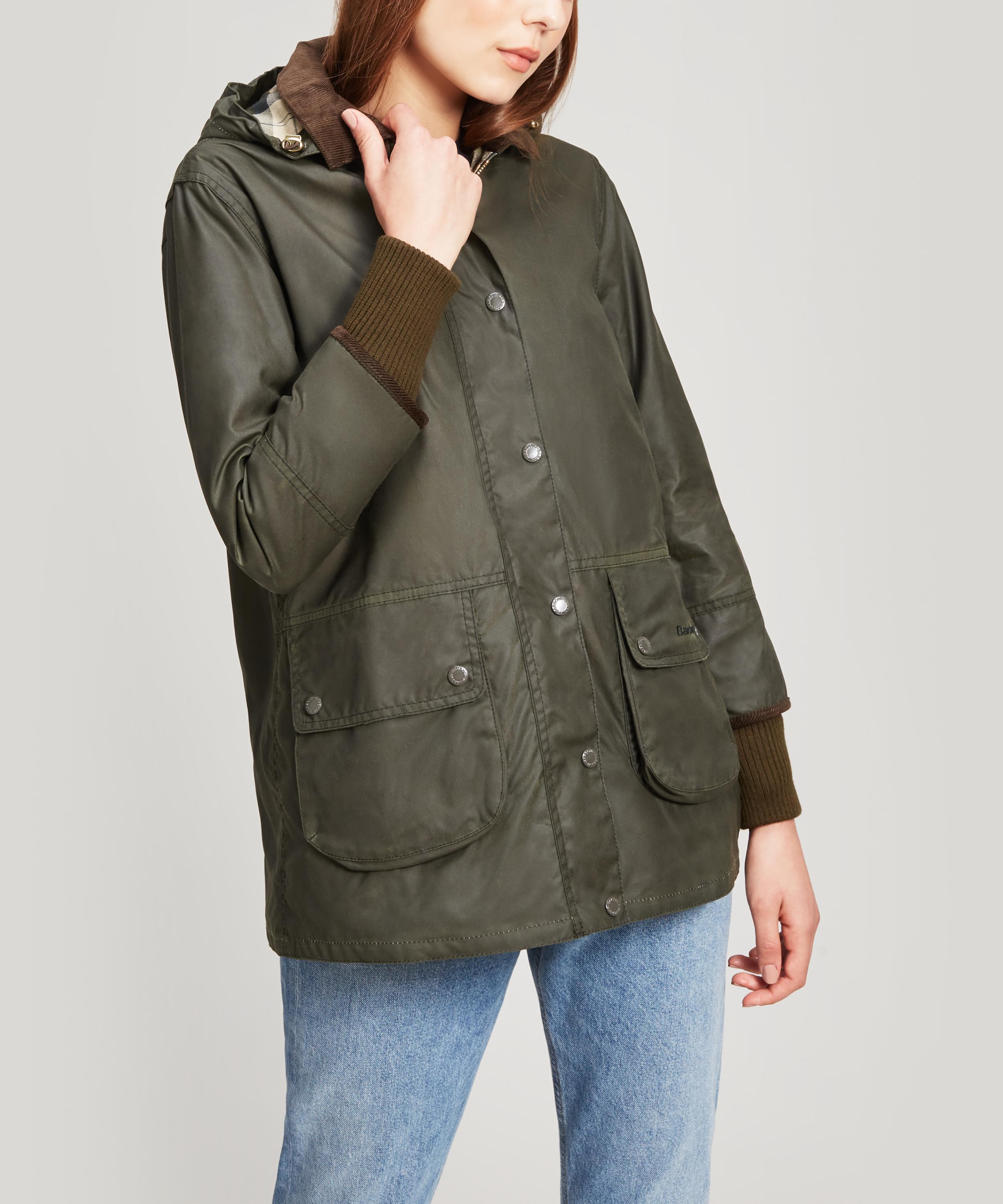 Barbour Pine Martin Hooded Wax Jacket In Green ModeSens
