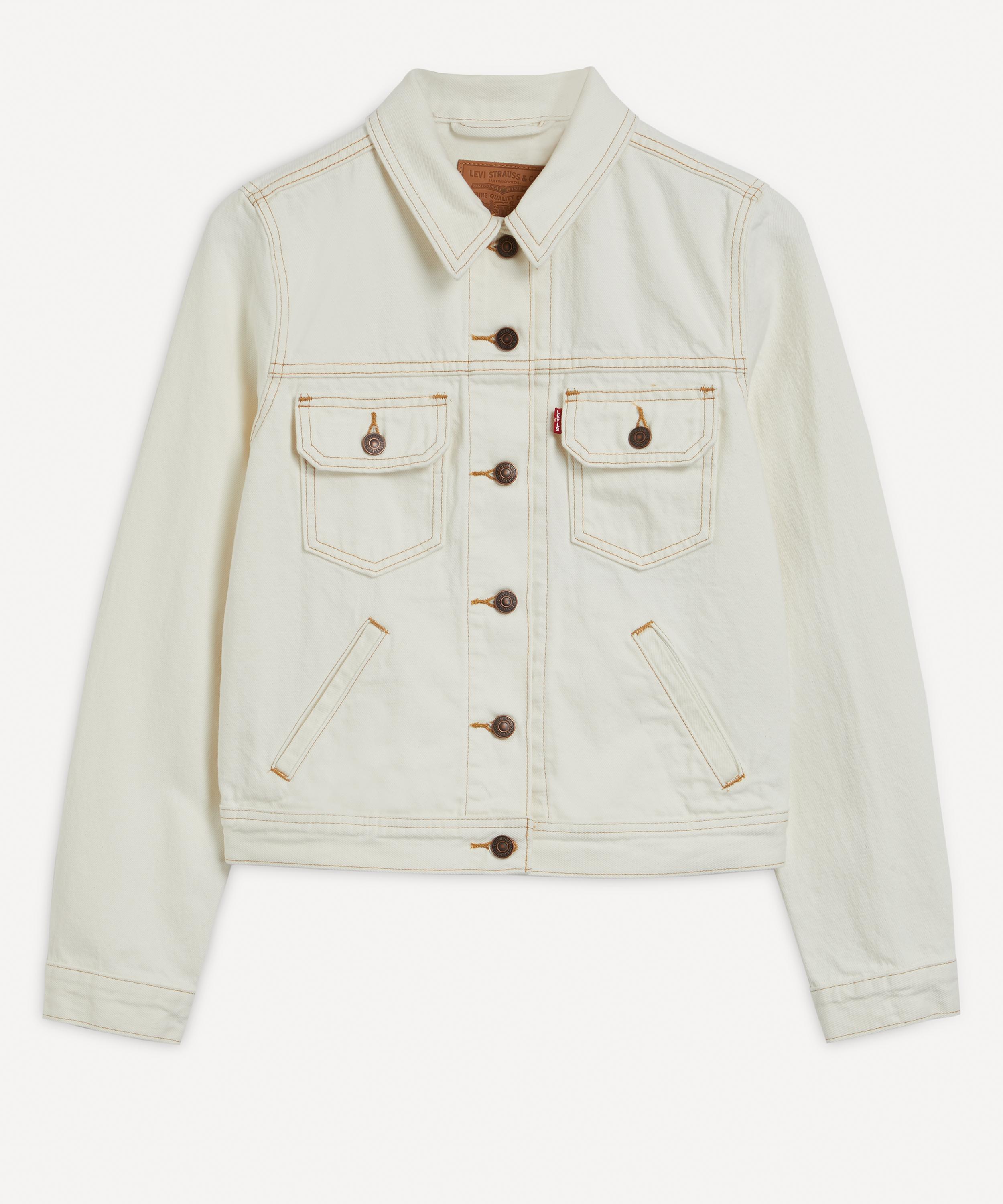 Levi's Original Utility Trucker Jacket In White ModeSens