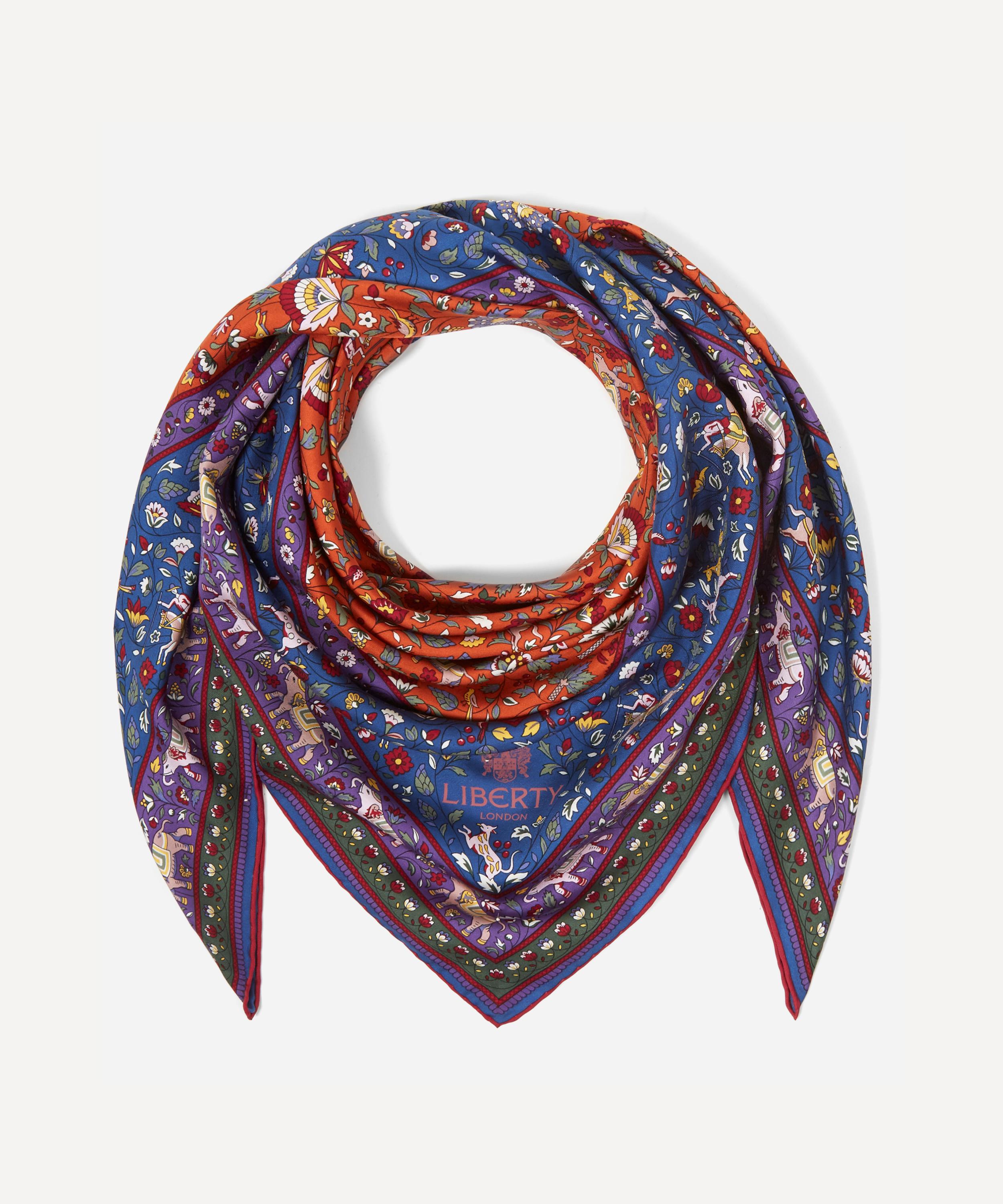 Imran 90 x 90 Silk Twill Scarf Liberty London