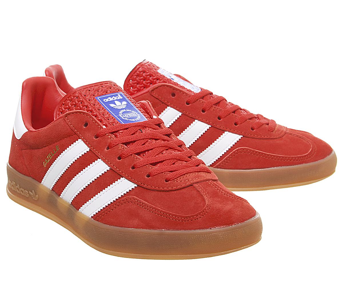 adidas Gazelle Indoor Active Red White Gum His trainers