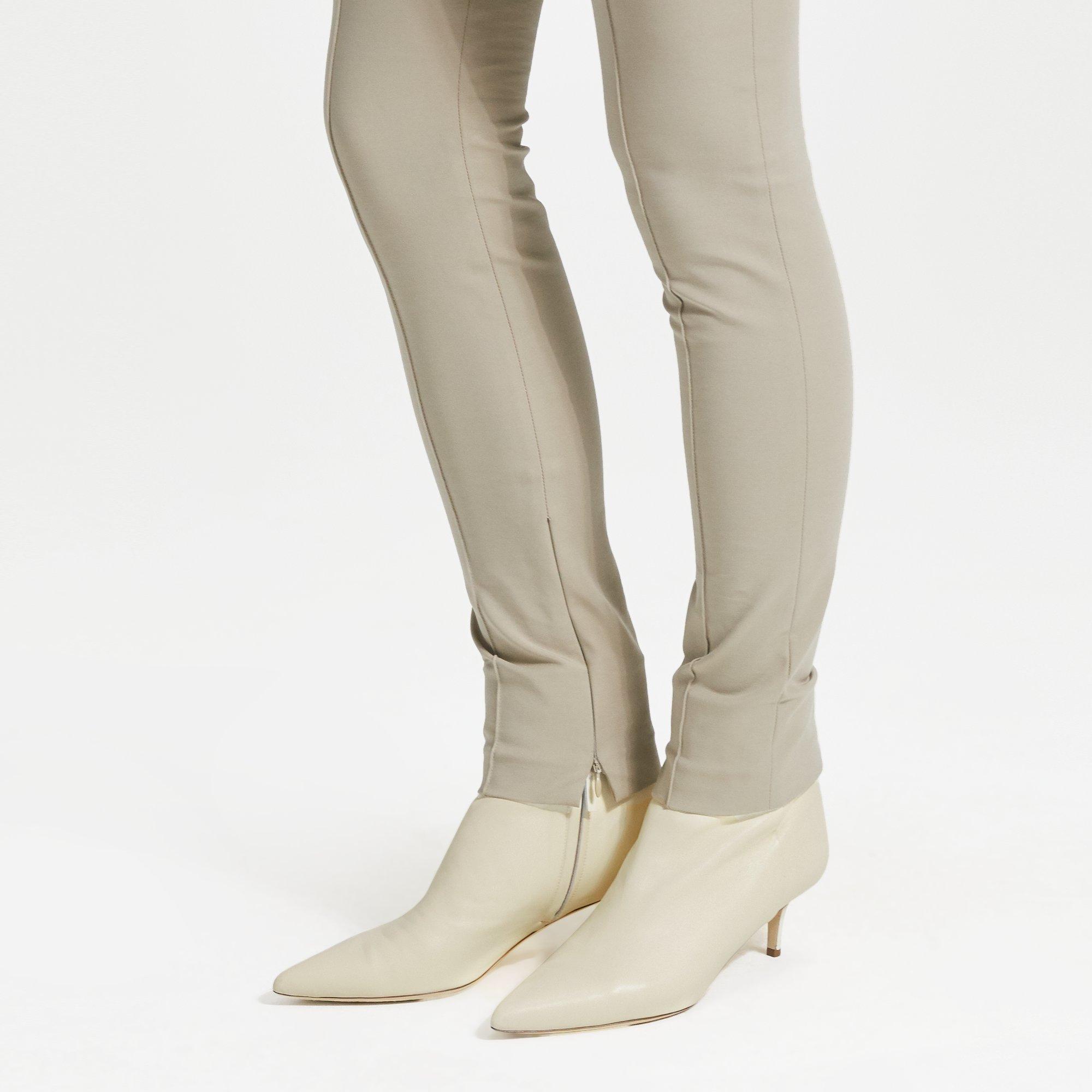 Kitten Heel Bootie in Leather Theory