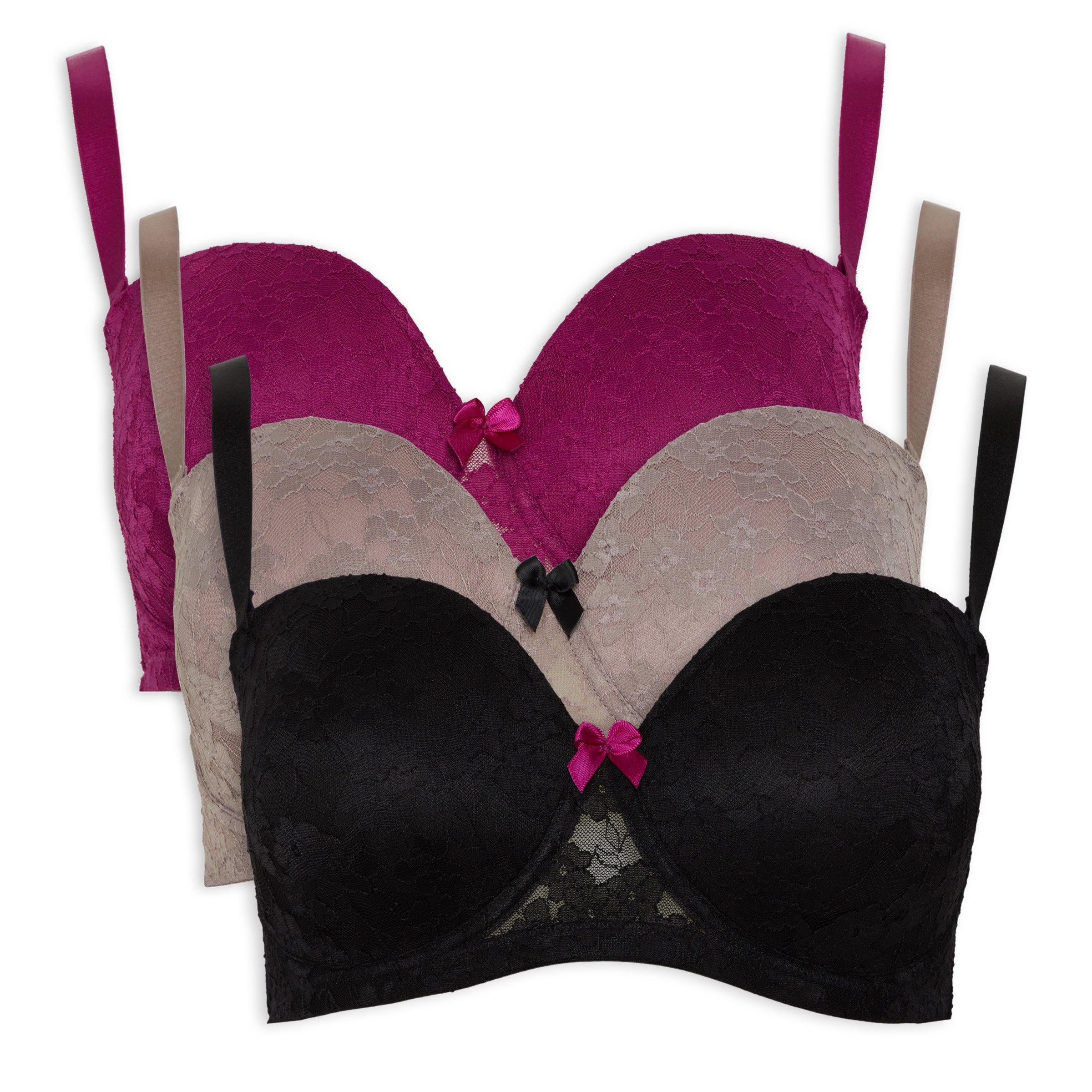 3pack Padded Bras (3085099) Truworths