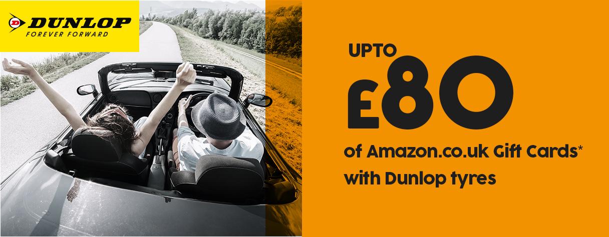 Dunlop Amazon Promotion Halfords Autocentres