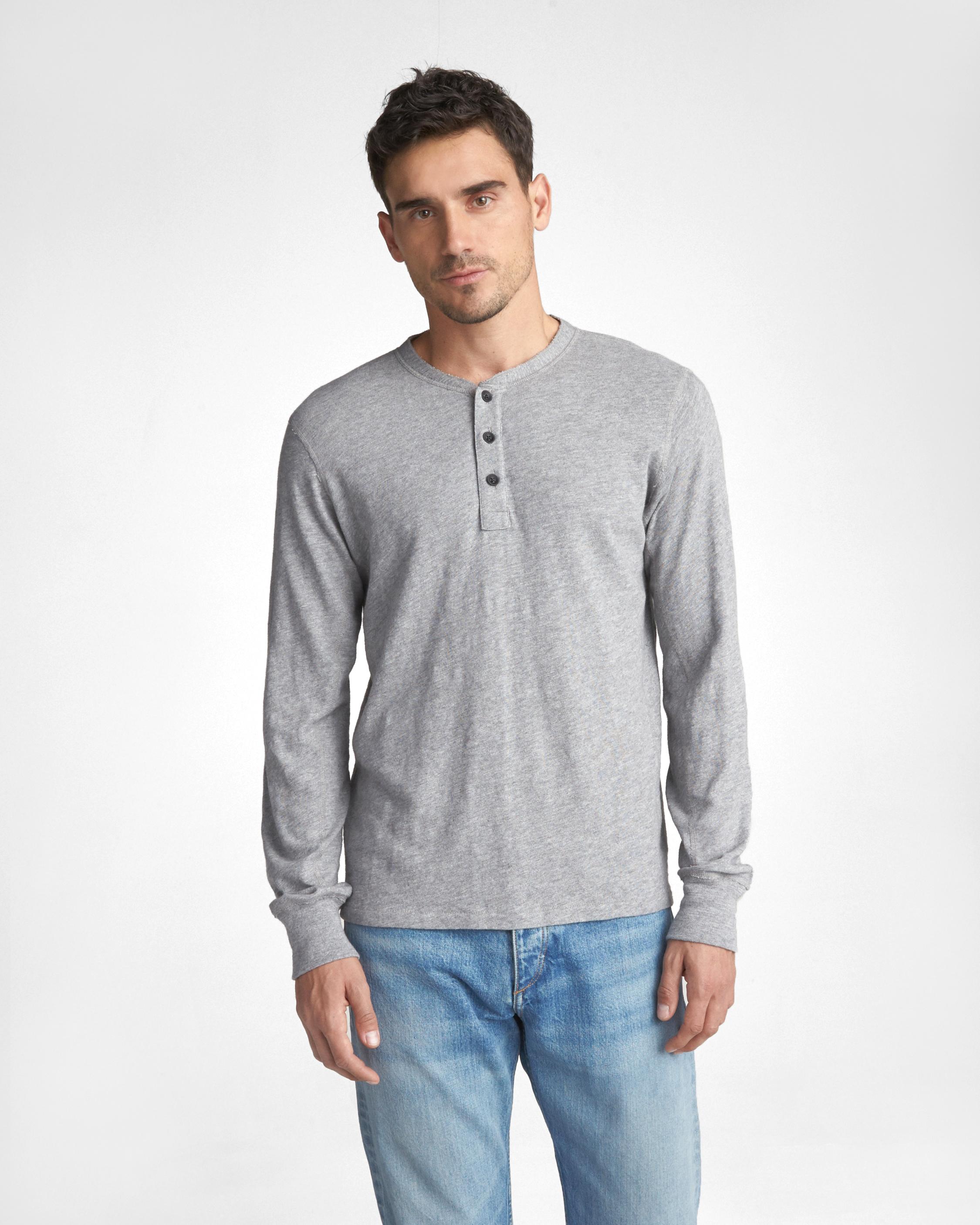 Classic LongSleeve Men's Henley rag & bone