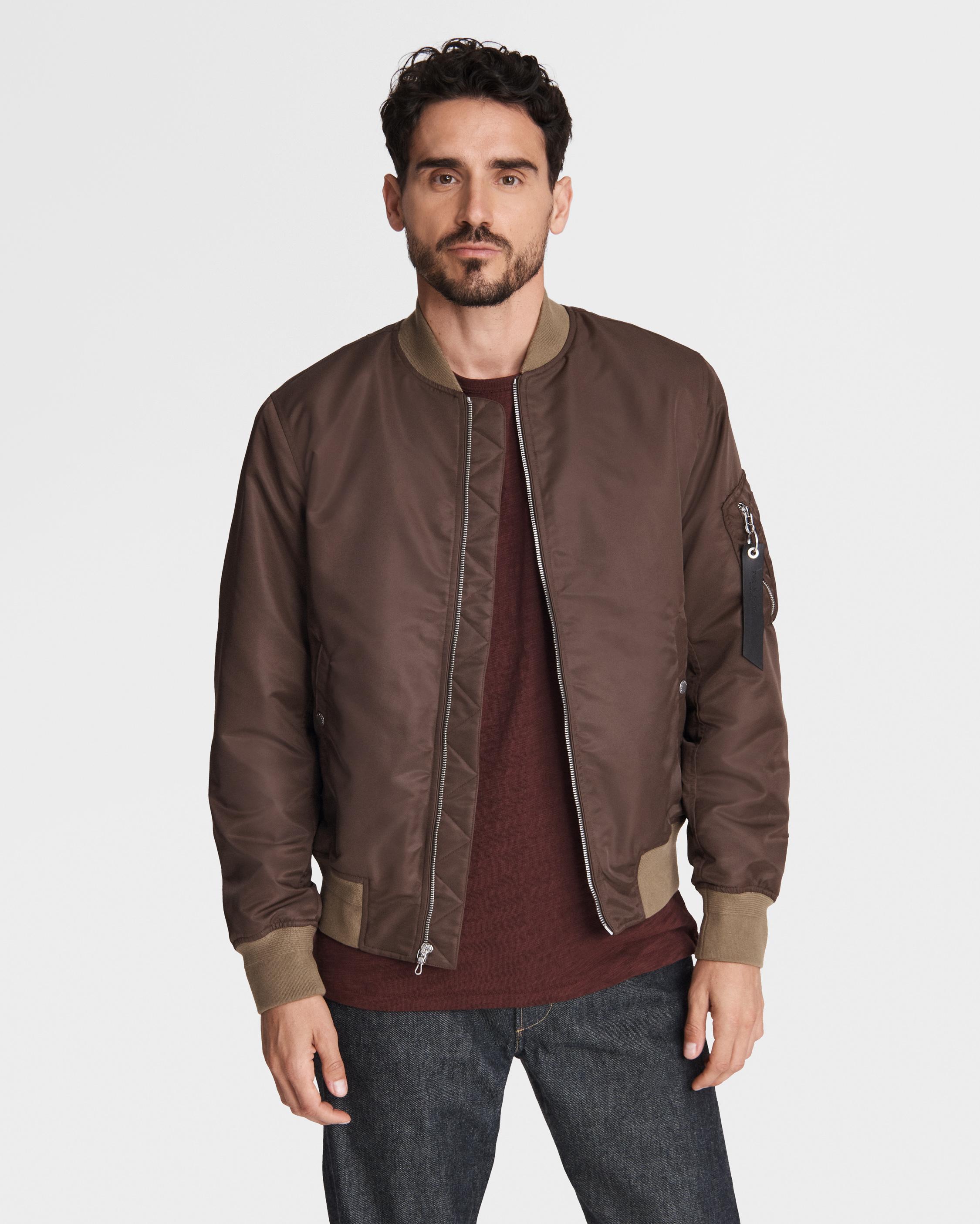 Manston Recycled Nylon Bomber Jacket Men Coats & Jackets rag & bone