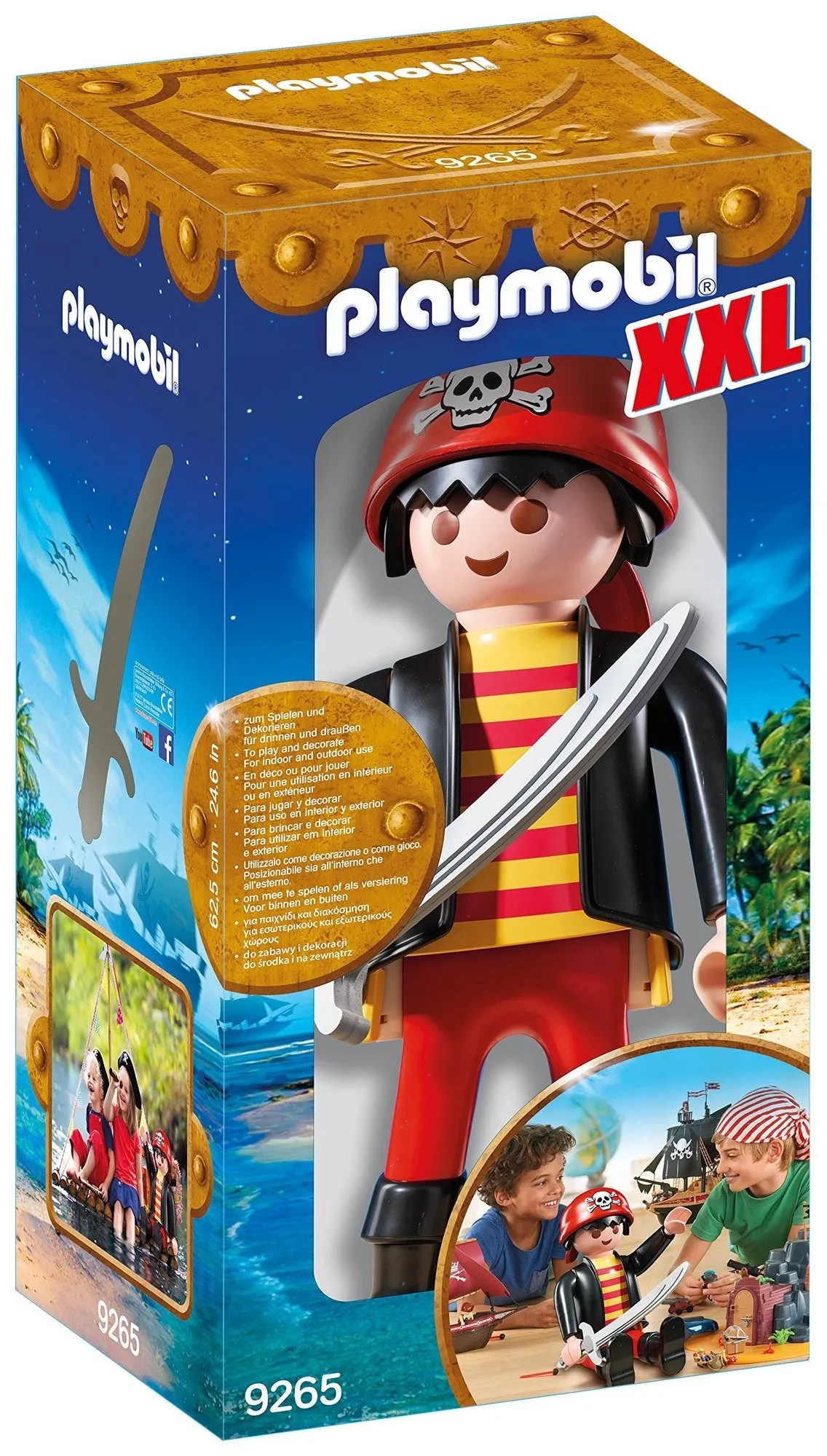Playmobil 9265 Figurine XXL Géante Pirates 60 cm Cdiscount Jeux Jouets