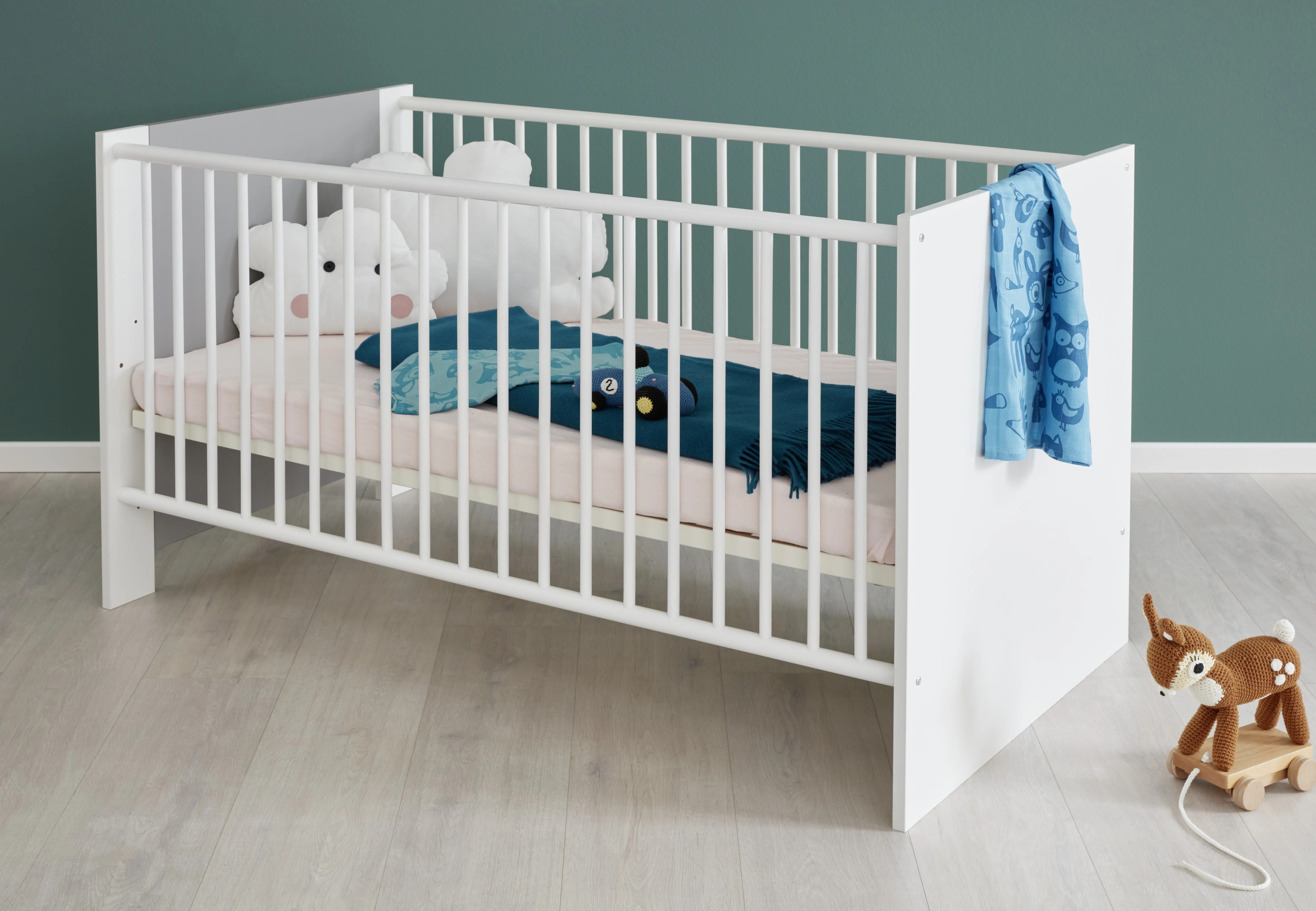 PIA Chambre bébé complète Lit 70*140cm + Armoire