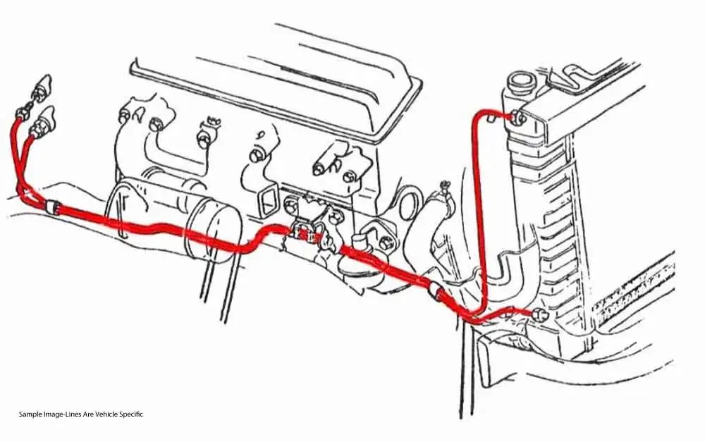 1967 Buick Skylark Gs Powerglide Transmission Cooler Lines 2Pc Oe Steel
