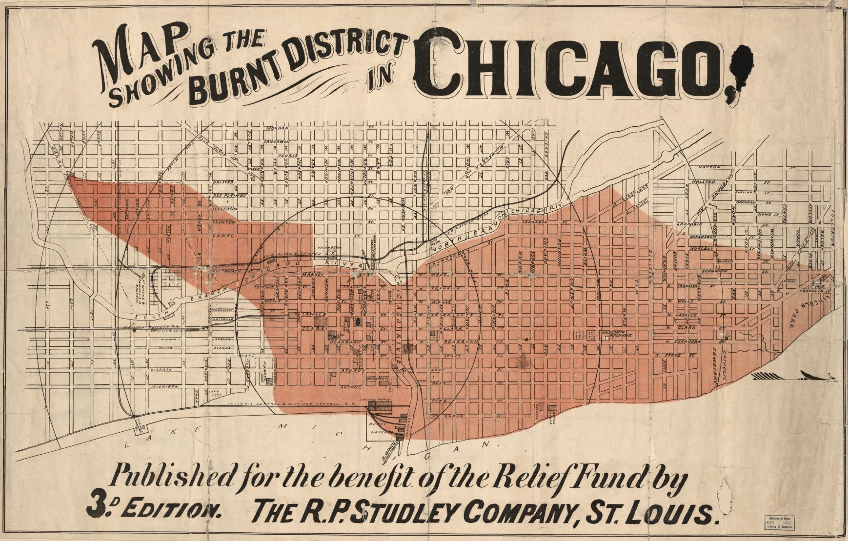 Travel from O'Hare to Michigan Ave near E. Balbo Drive Chicago.