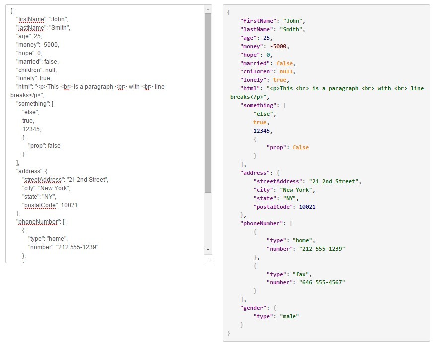 JSON stringify pretty JavaScript example