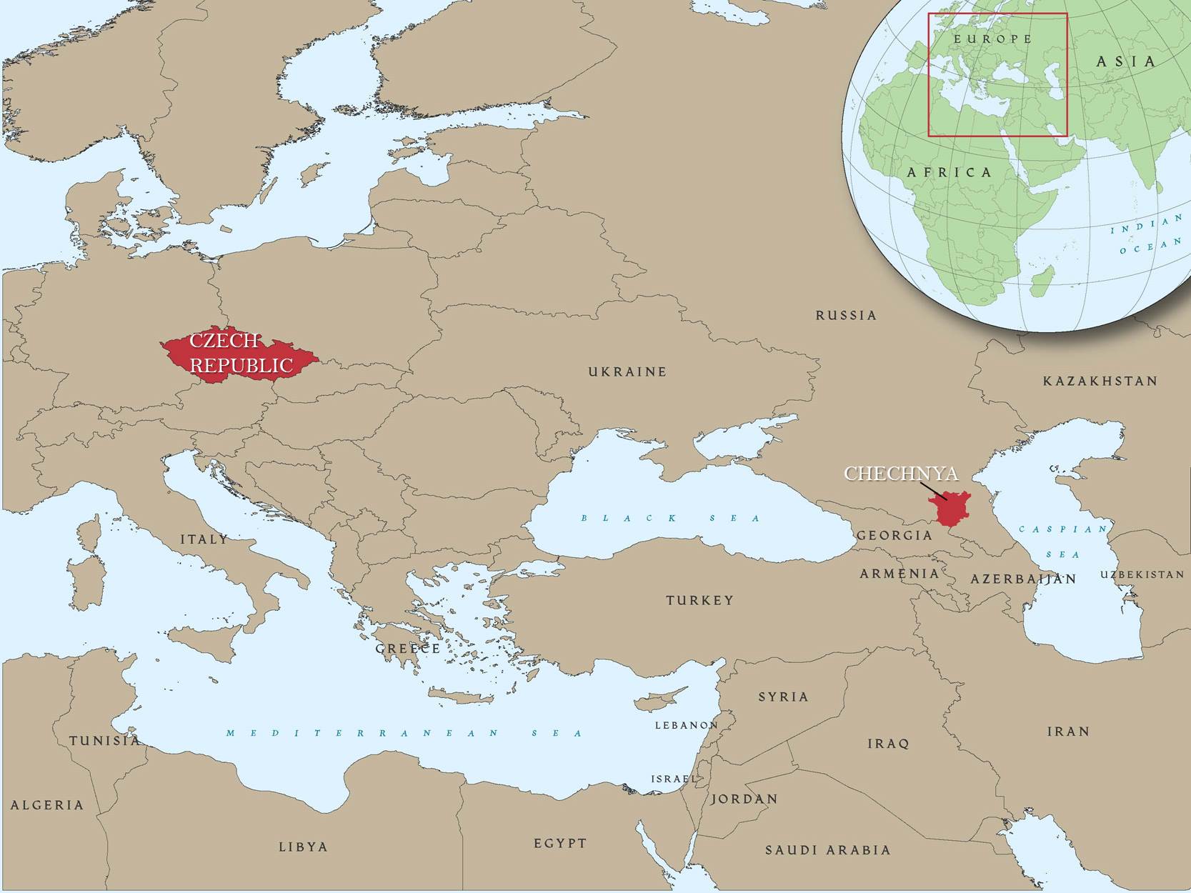 Chechnya Maps Freeworldmaps.net