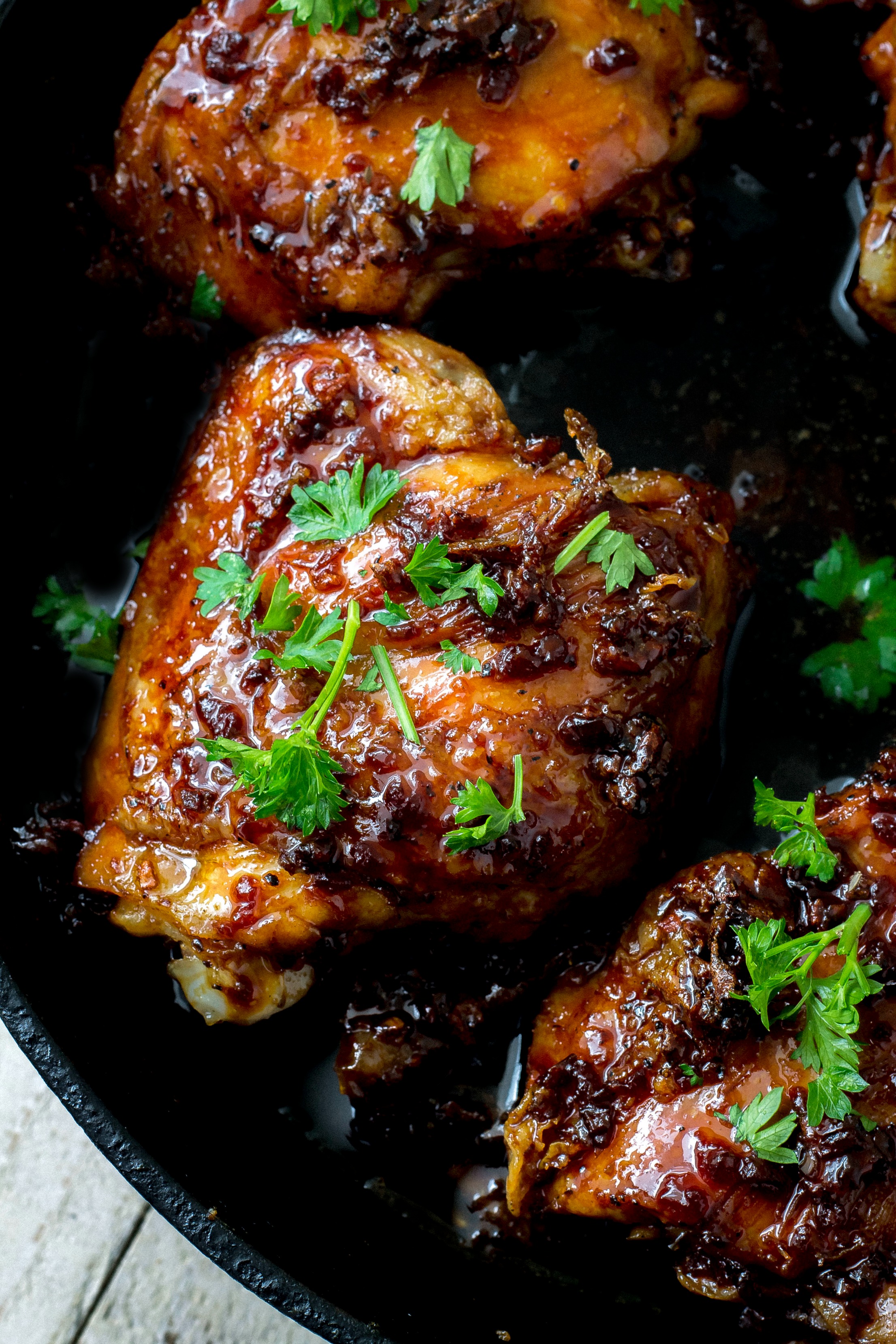 Not just for chicken wings either. Glazed Soy Sauce Brown Sugar Chicken Thighs - Bunny's Warm ...
