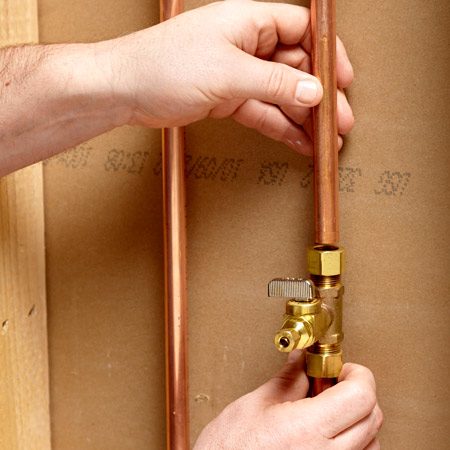 Refrigerator Ice Maker Water Line Shut Off Valve - How to Replace Your