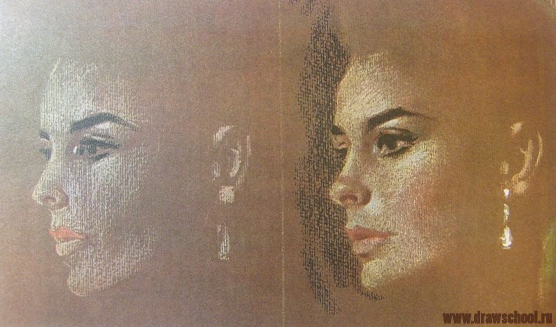 рисуем волосы маслом