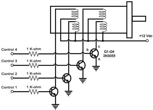 Stepper Motor Driver Circuit Schematic