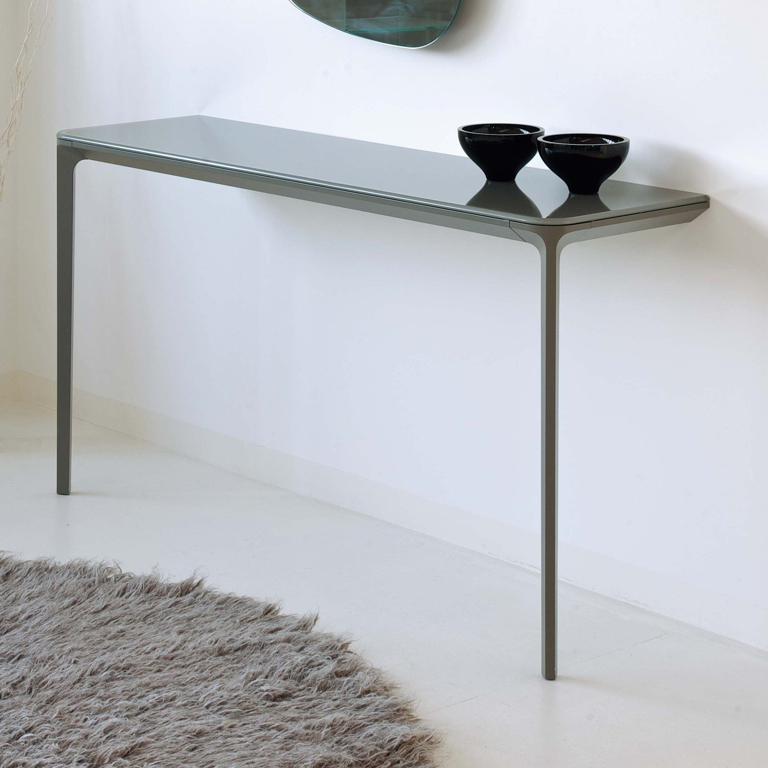 Glass for table tops must be tough enough to withstand plenty of wear and tear. Slim Console Table (Wall Mounted) - Klarity Glass Furniture